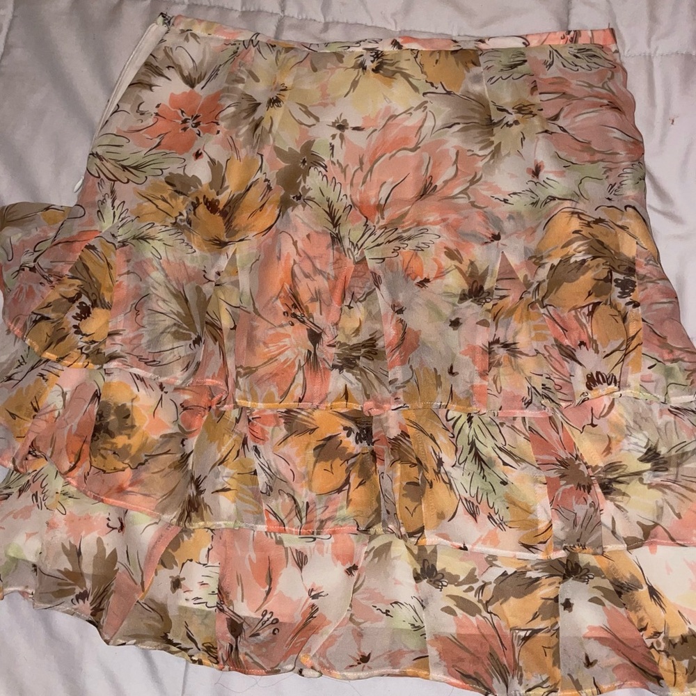 Autumn flowered skirt